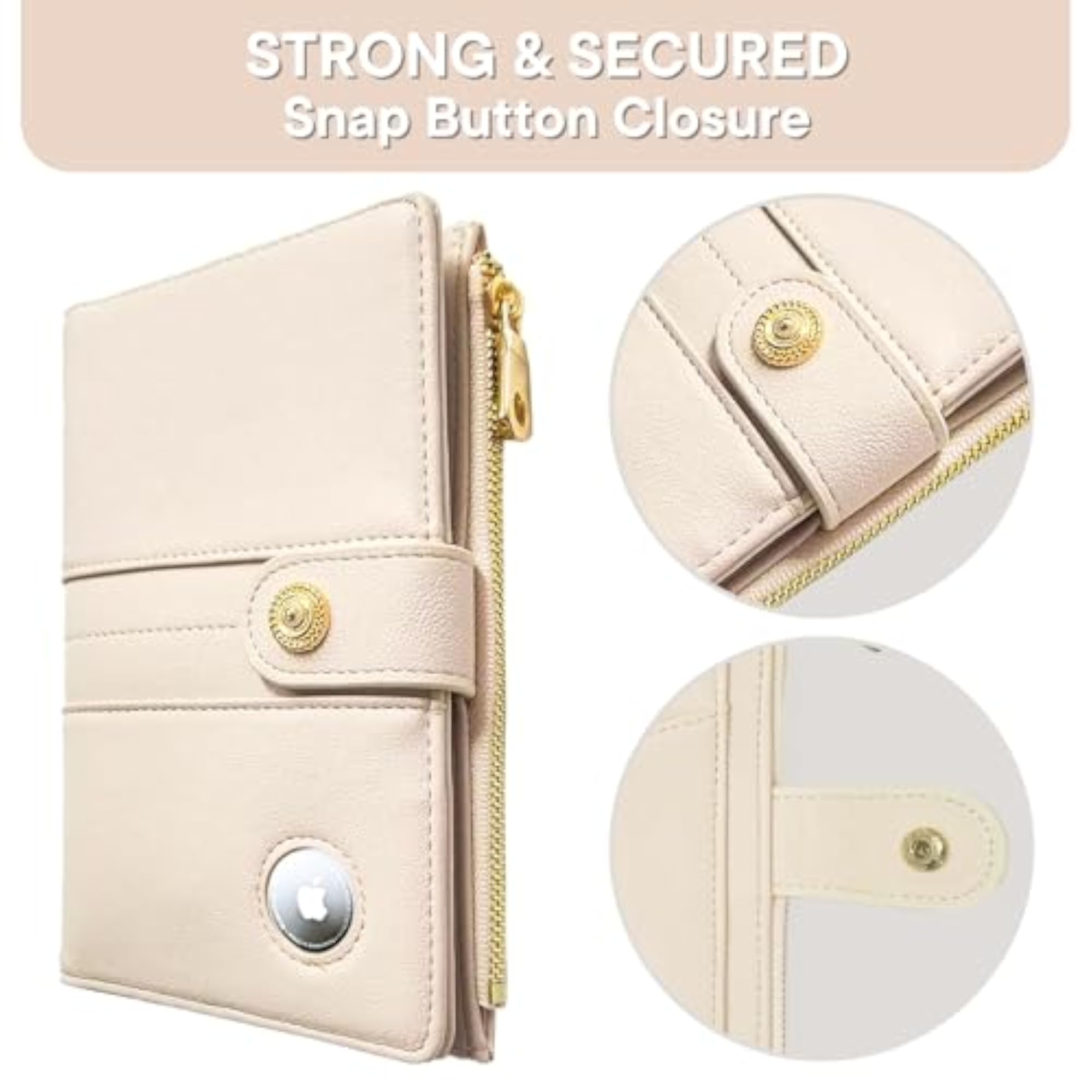 Airtag Passport Holder with RFID Blocking for Women